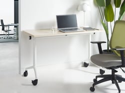 Bureau pliable Panneau de particules mélaminé (MFC) Marron clair CAVI - Beliani