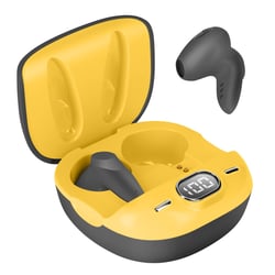 LinQ Écouteurs Bluetooth Kit main libre Commandes Tactiles Noir / Jaune