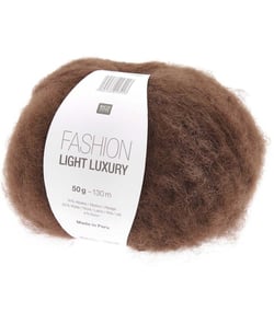 Pelote d'alpaga et laine Fashion Light Luxury - Rico Design 043 Marron Chocolat