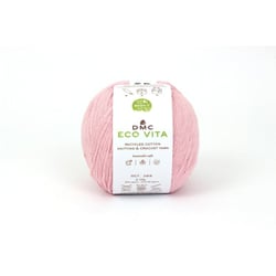 DMC - Fil Coton Recyclé Eco Vita 3mm 100g Tricot et Crochet Col. 004 rose