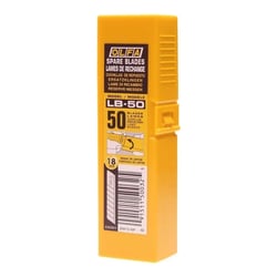 Lames de rechange Olfa - 18 mm - LB-50 - Acier - Argent - Lot de 50