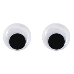 Yeux plastiques avec pupille mobile, 15 mm ø, 10 pces