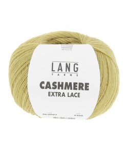 Pelote CASHMERE EXTRA LACE exceptionnelle à tricoter - 25gr- Lang Yarns : Une laine d’exception, douce et luxueuse 0097 Vert