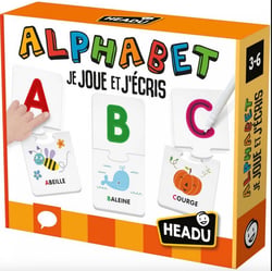Alphabet – Je joue et j ecris – jeu educatif - HEADU - Orange
