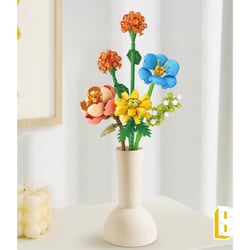 Jeux De Construction - Loz - Le Bouquet - Pivoine Et Glycine -