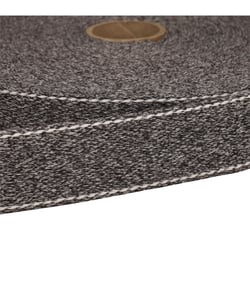 Sangle chinée point sellier 30mm gris moyen au mètre