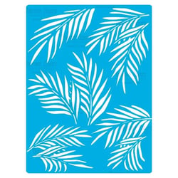 Pochoir plastique souple réutilisable 18,5 x 14,5 cm Fabrika Decoru FEUILLAGE 390