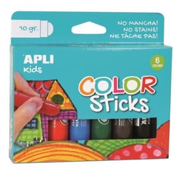 Apli Agipa - Gouache solide 6 crayons tubes (10g)
