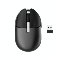 Souris Sans Fil Rechargeable 1600DPI Ergonomique Silencieuse USB Noir Noir YONIS