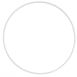 Cercle nu en métal, d 50 cm, blanc, 1 pièce