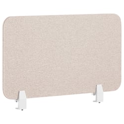 Séparateur Cloison Acoustique de Bureau et Table Beige en Polyester et Matière Synthétique 72 x 40 cm Idéal pour le Open Space