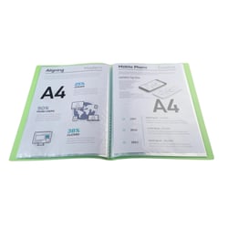 Protège-documents en polypropylène semi rigide Chromaline 60 vues - A4 - Vert - x 12 - Exacompta