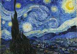 Puzzle 500 pièces - Classiquecent Van Gogh - La Classiqueit étoilée, 1889 - Grafika