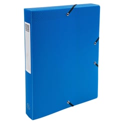 Boite de Classement Exabox Dos 40mm polypropylène 7/10e OPAK - A4 - Bleu clair - x 8 - Exacompta
