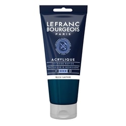 Peinture Acrylique en tube bleu saphir 80ml Lefranc & Bourgeois