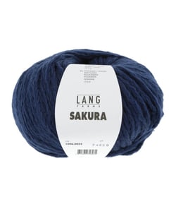 Pelote de Coton SAKURA - Lang Yarns 0035 Bleu Marine
