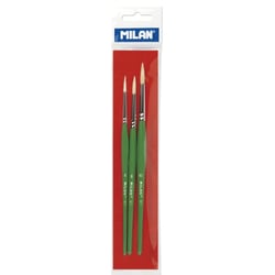 Blister 3 pinceaux scolaires pour colle et gouache série 511 nº 6, 8 et 10