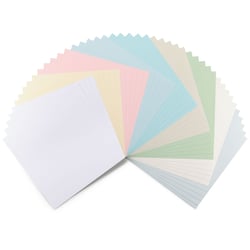 Carton en lin Florence - Pastel - 45 feuilles - 30,5 x 30,5 cm - 250 g/m²