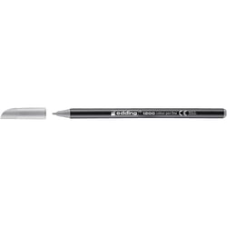 Lot de 10 feutres de coloriage pointe fine 1 mm - EDDING - Gris argent - 1200