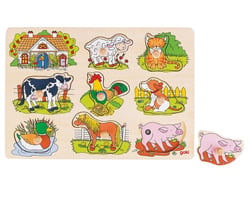 Puzzle sonore animaux de la ferme - Goki