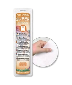 Stabilisateur pour broderie - Cut Away Super Strong - 30cm x 5m - Madeira Blanc