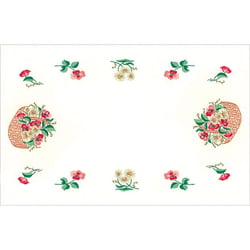 LUC - Napperon Rectangulaire 50x140 cm 100% Coton Blanc