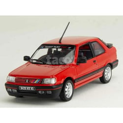Voiture miniature de collection - NOREV - Peugeot 309 GTi 1987 - Échelle 1/43 - Vallelunga Red - Monté métal