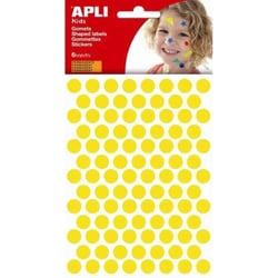 P. 6F GOMMETTES ROND DIAM 10,5MM JAUNE