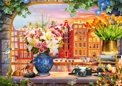 Puzzle 1000 pièces - Visite à Amsterdam - Schmidt Spiele