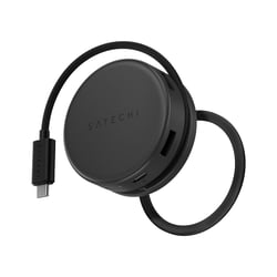 Satechi Hub USB-C 7-en-1 Magnétique HDMI 4K 60Hz et Power Delivery 100W Noir