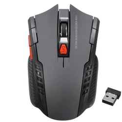 Souris Sans Fil 1600DPI 6 Boutons Réglable Portable Pour Bureau Gris YONIS