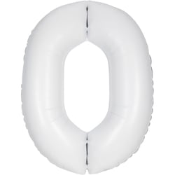 Ballon Géant Blanc Mat - Chiffre 0
