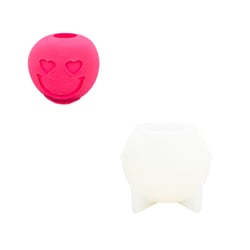 Moule en silicone 9,5cm x 7,5cm - Bougeoir sourire d'amour