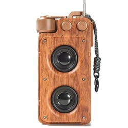 Enceinte Bluetooth Portable Rétro FMe Son Stéréo Haut Fidélité Autonomie 4-6h Or YONIS