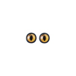 Yeux d'hiboux, 12 mm, à coudre 6 pces