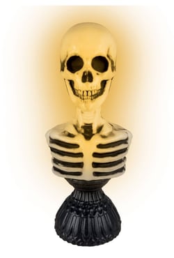 Buste squelette - sonore, lumineux - 38cm