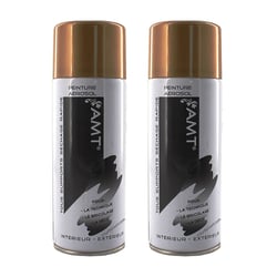 Lot de 2 sprays de peinture - vieil or - AMT