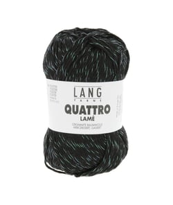 Fil à tricoter de coton QUATTRO LAME - Lang Yarns 04 Noir