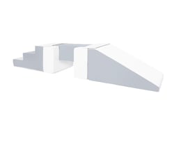 Passerelle 5 blocs blanc gris - Velinda