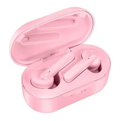 Ecouteurs Bluetooth 5.0 Etanche Avec Boite De Charge Magnétique Et Power Bank Rose YONIS