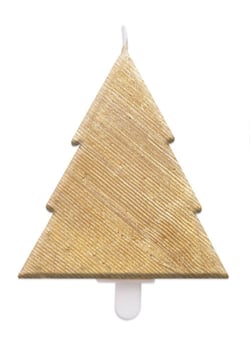 Bougie Sapin doré