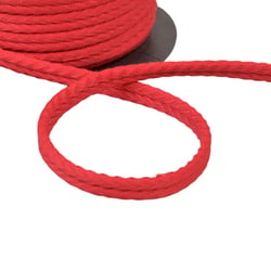 Double cordon chevrons 10mm rouge au mètre