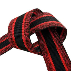 Bobine 15m sangle chinée 40mm Rouge et Noir