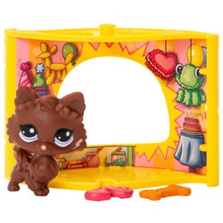 Coffret Petshop - BANDAI - Boutique Fête Pinata et chien brun