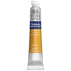 Tube de peinture aquarelle fine - Jaune or - Cotman - Winsor & Newton - 8ml