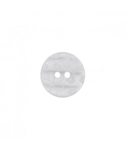 Bouton rond Fleurs 12 à 18mm 2 trous - Prym Blanc
