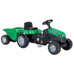 Tracteur à Pédales 143 cm avec Remorque vert