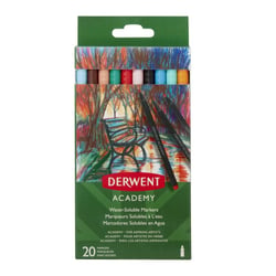Derwent - Feutre marqueur aquarellable Derwent Academy 20 pièces