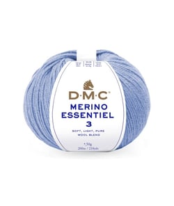 Pelote de laine Merino Essentiel 3 - DMC - Certifié Oeko-Tex 984 Bleu