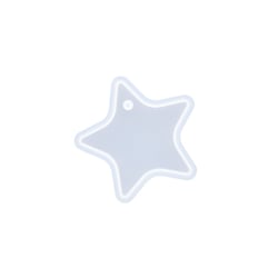 Moule en silicone 6,9 cm x 5,7 cm - Etoile creuse & oeillet de montage